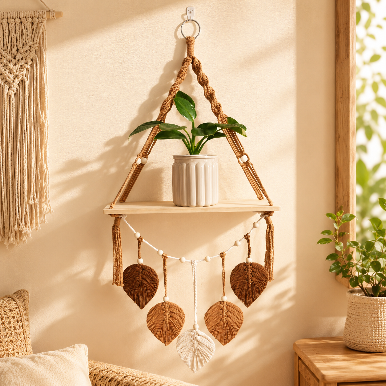Woven Leaf Storage Shelf-2-Pack