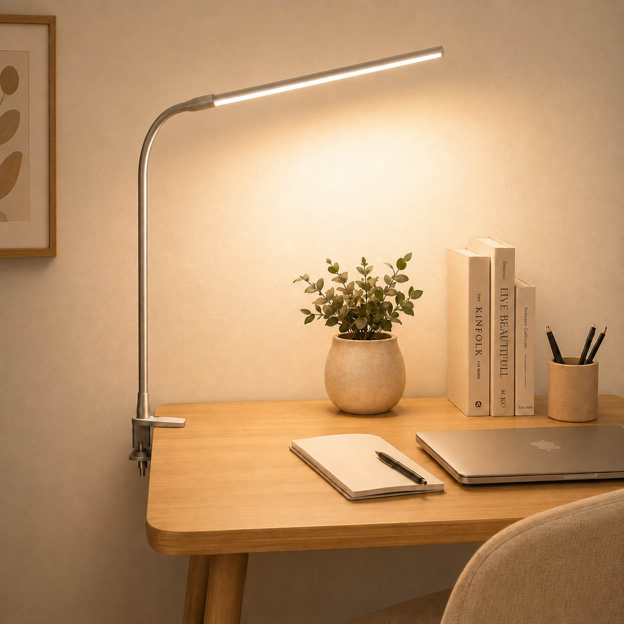 Clip-On LED Desk Lamp