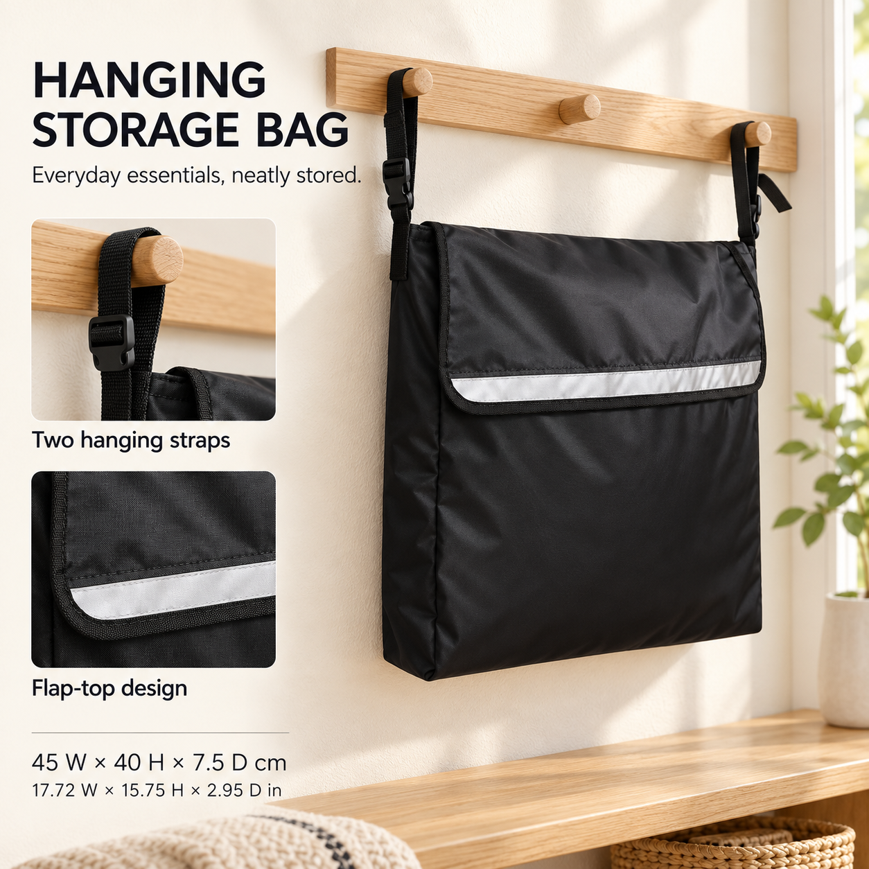 Storage hanging bag + three storage bags