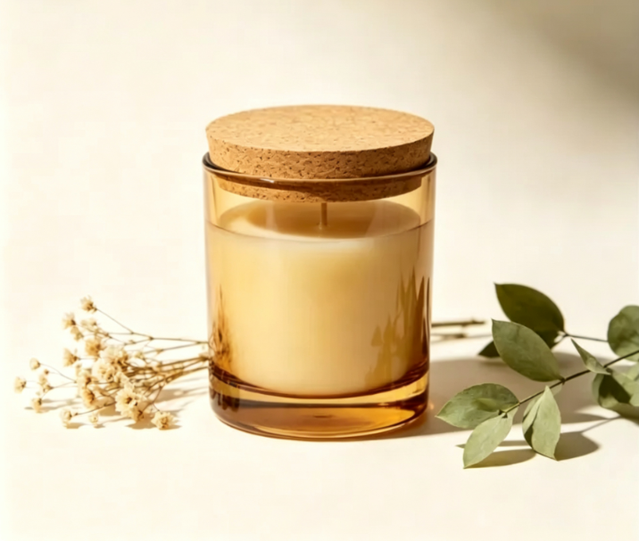 Natural Cork Candle Lid