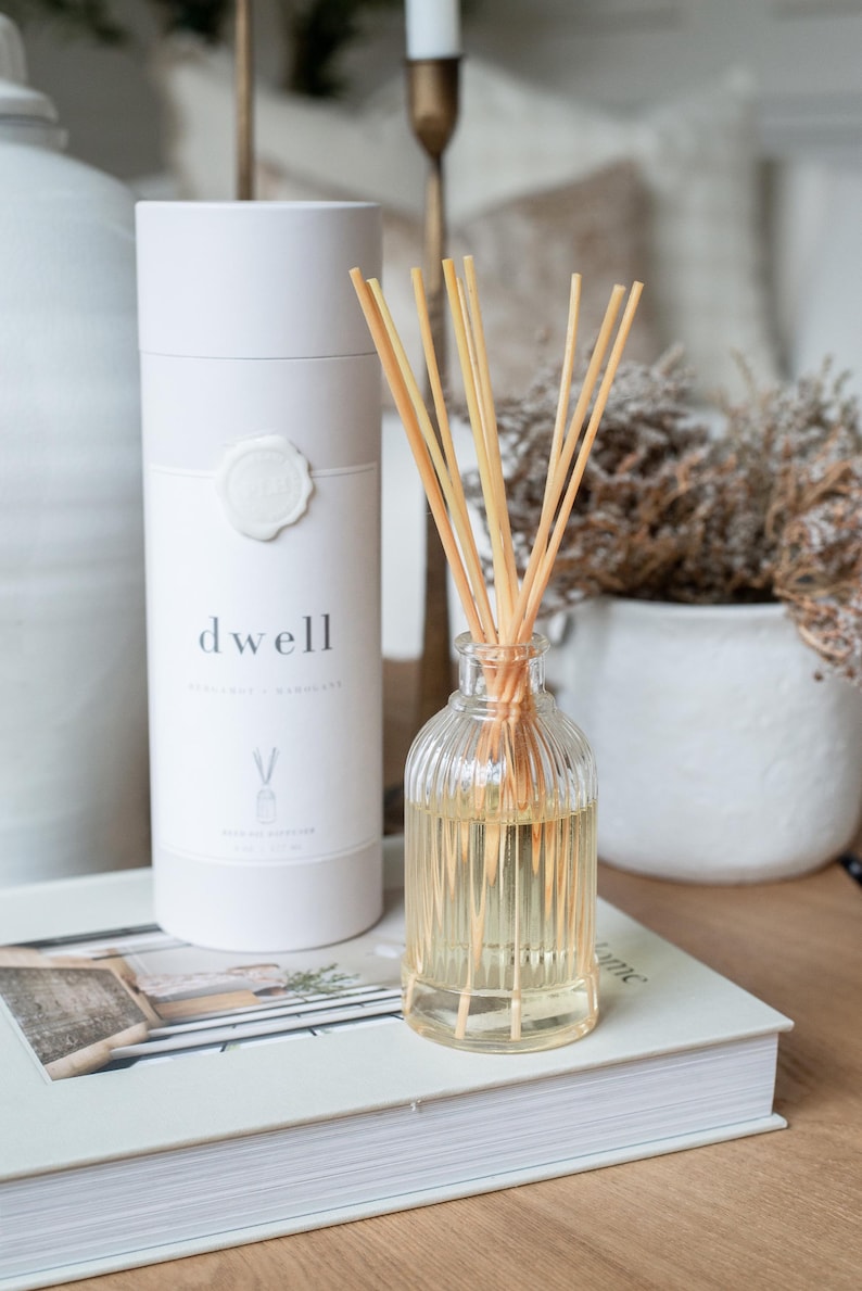 Bergamot and Mahogany Blend Reed Diffuser 6oz
