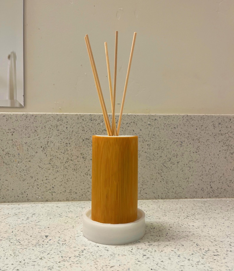 Handcrafted Bamboo Reed Diffuser – Clean Line  Scent – Natural Home Fragrance – 90ml