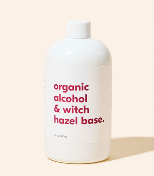 organic alcohol & witch hazel base