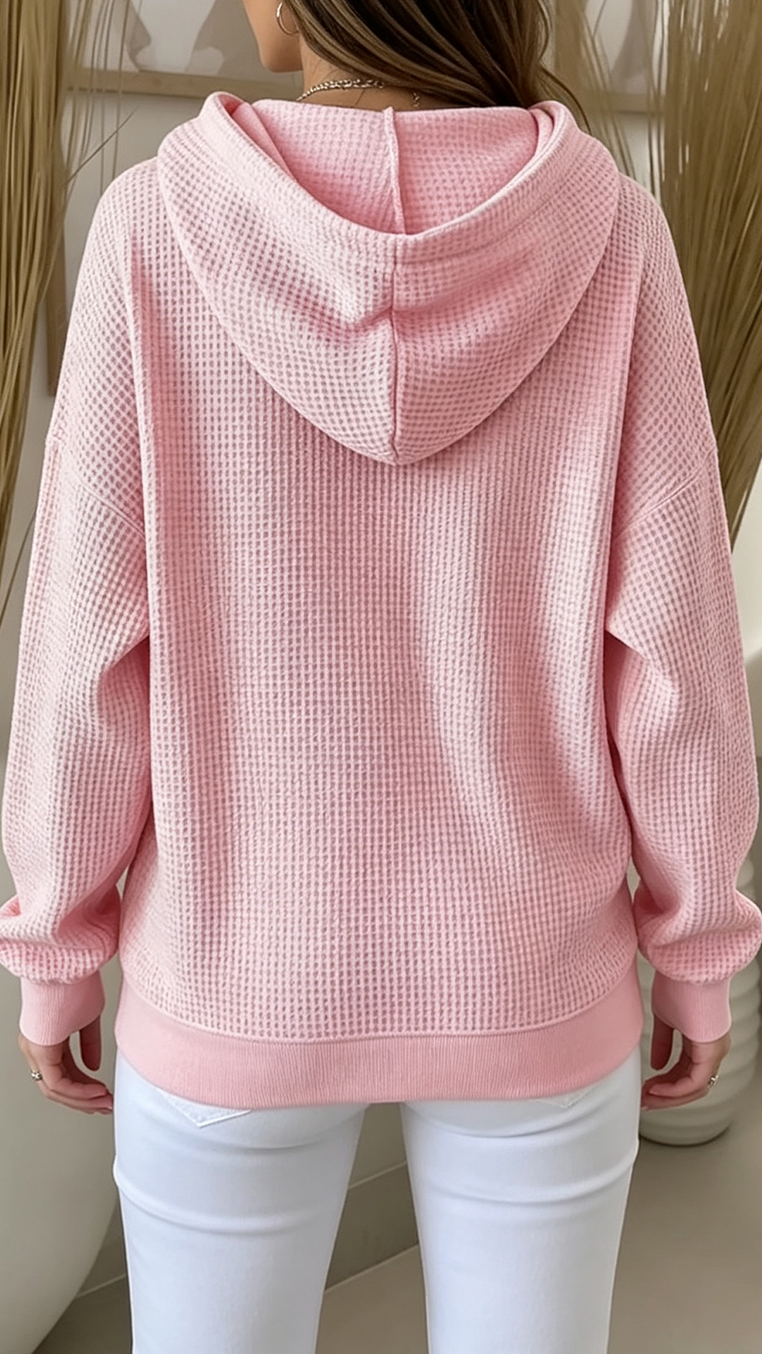 Women's Pullover Hoodie Sweatshirt Pocket Plain Casual Long Sleeve Hooded Regular Tops Blue Black White Pink Fuchsia Spring Fall Winter