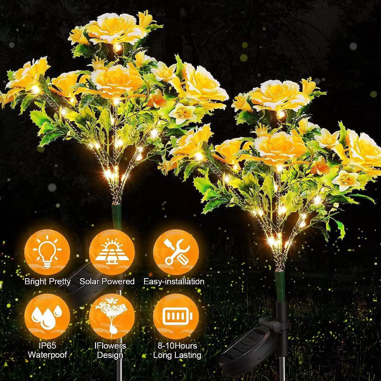 Carnation Solar Lights🎉