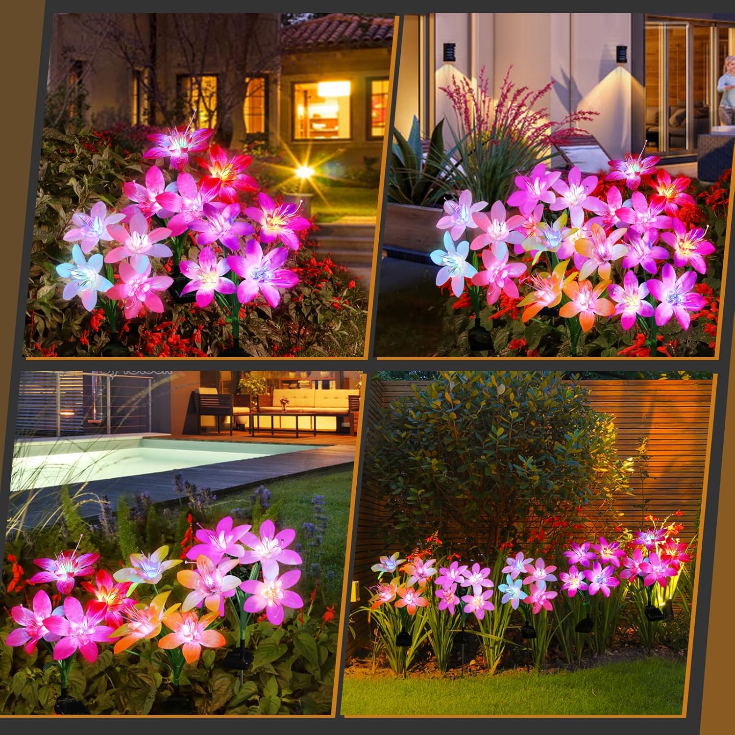 Colorful Gradient Lily Flower Light 🌷