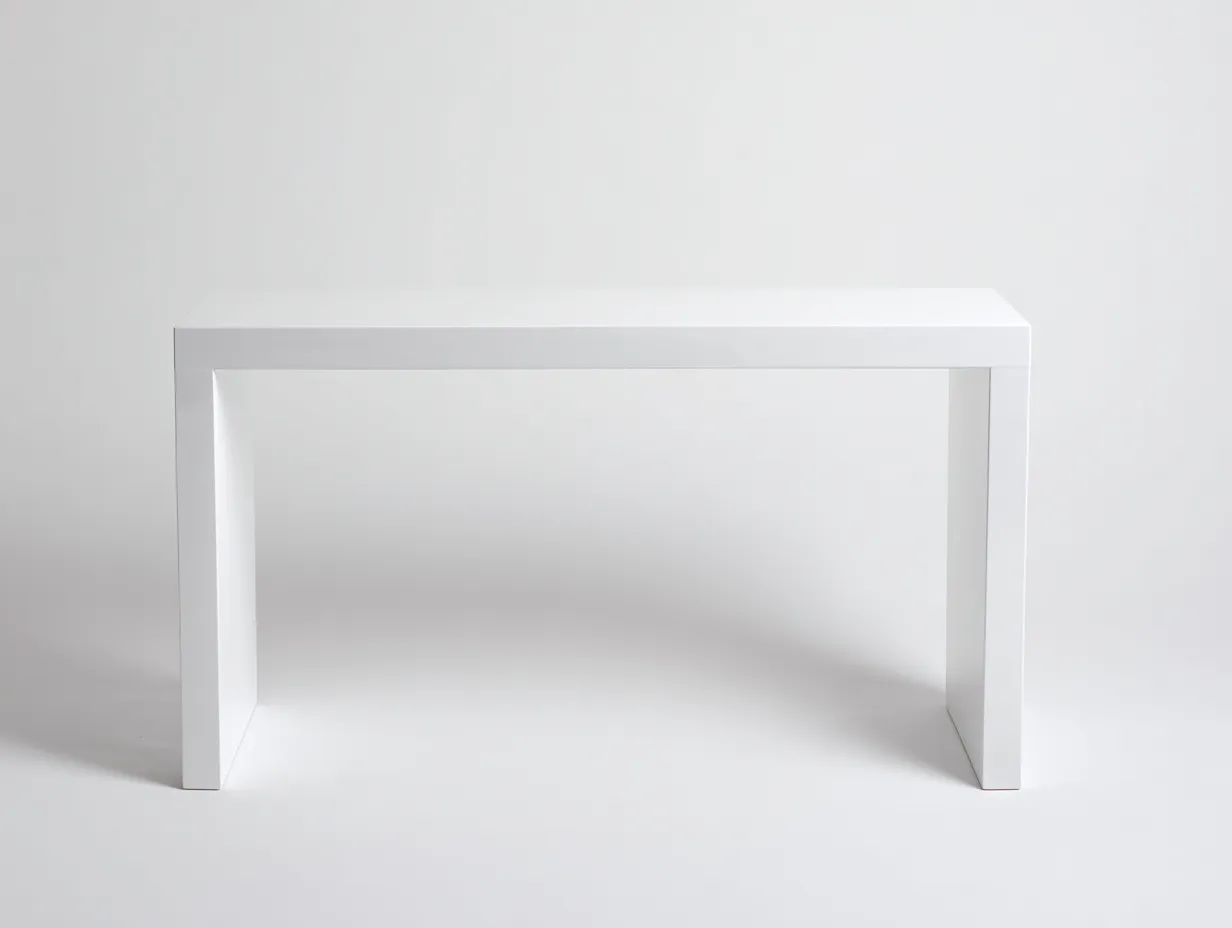 Esstisch 150x80x76 cm - Weiß - geradliniger Tisch für Esszimmer-Ziluxcorner