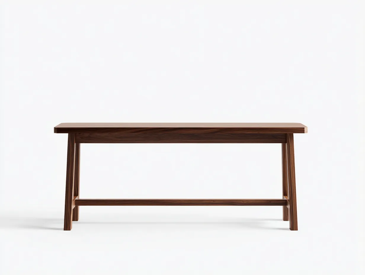 Esstisch Holz 180x80x76 cm - Walnussbraun - schlankes Design-Ziluxcorner