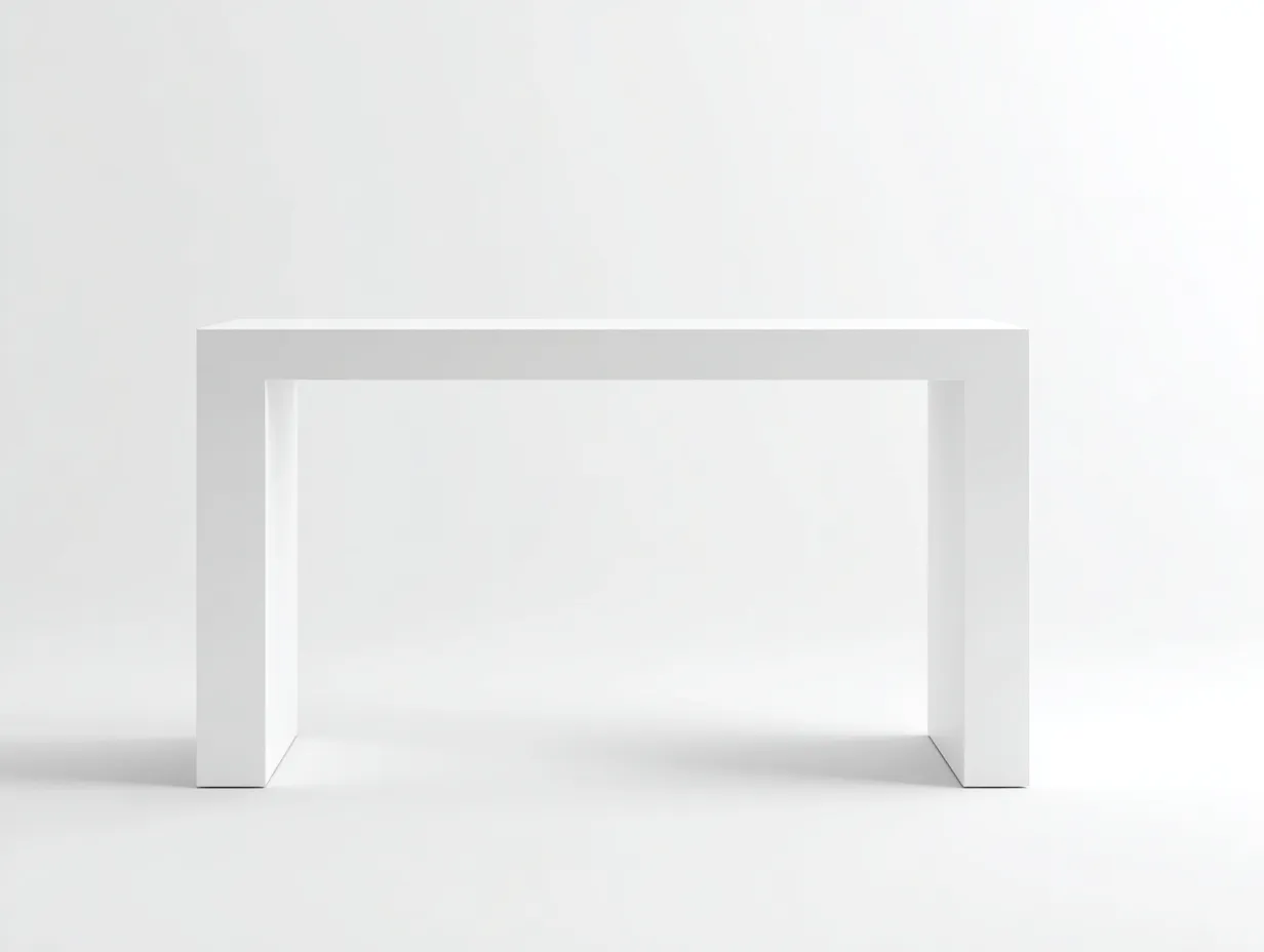 Esstisch 140x75x76 cm - Weiß - minimalistisches Esszimmerdesign-Ziluxcorner