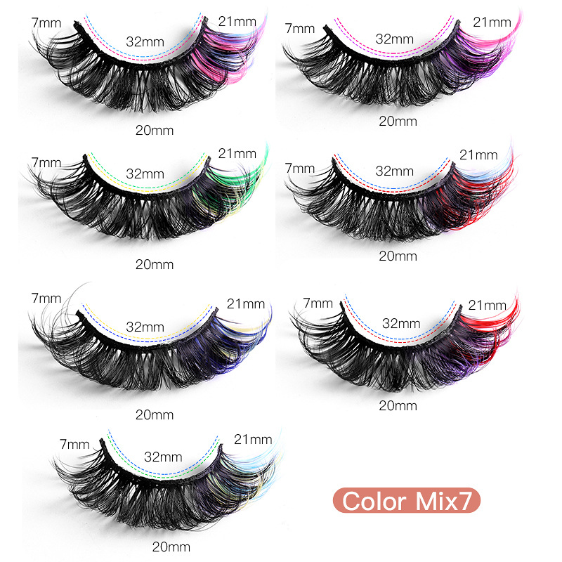 [Eye Beauty] Party Queen Colored Eyelashes-eveVeye
