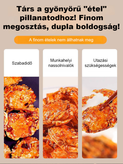 【Edd meg héjával együtt!】Titkos édes-csípős kis tengeri rák snack – 0% Zsír / 14g Fehérje / 60 Kalória