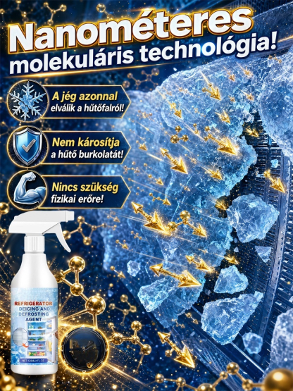 3 Perces Gyors Hűtő Jégoldó Spray - 6 Hónapos Nano Fagyvédelem