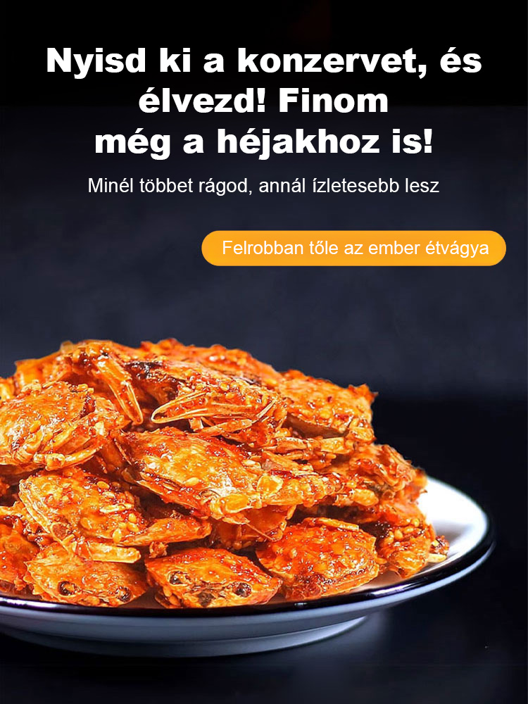 【Edd meg héjával együtt!】Titkos édes-csípős kis tengeri rák snack – 0% Zsír / 14g Fehérje / 60 Kalória