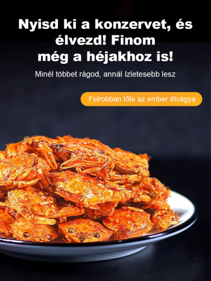 【Edd meg héjával együtt!】Titkos édes-csípős kis tengeri rák snack – 0% Zsír / 14g Fehérje / 60 Kalória