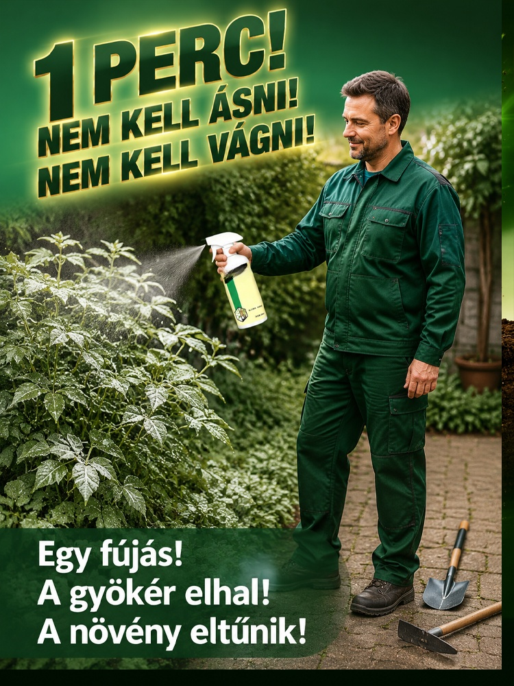24 Órás Célzott Gyökérirtó | Ásás Nélkül, Bambusz és Gaz Ellen
