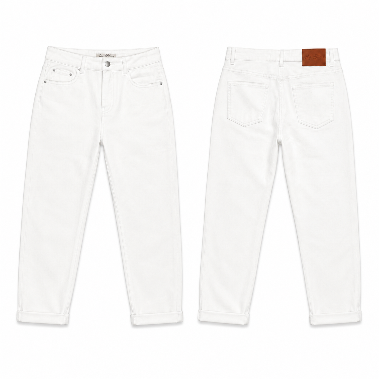 White 3-Way Repel Tummy Control Cuffed Jeans