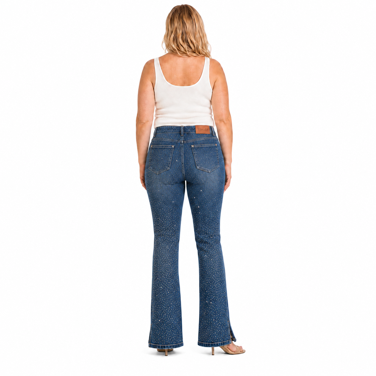TinaD Sparkle 4-Way Stretch Tummy Slim Fit Bootcut Jeans