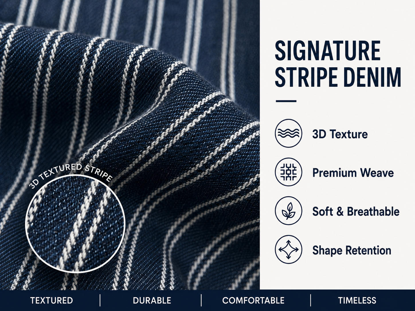 TinaD Striped Tummy Control Bootcut Jeans