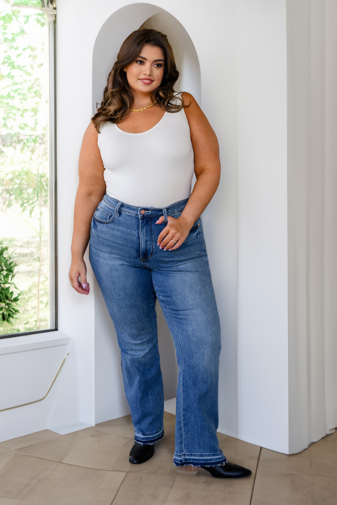 2023 New JUDY High-Rise Tummy Control Bootcut Jeans (Buy 2 Free Shipping)
