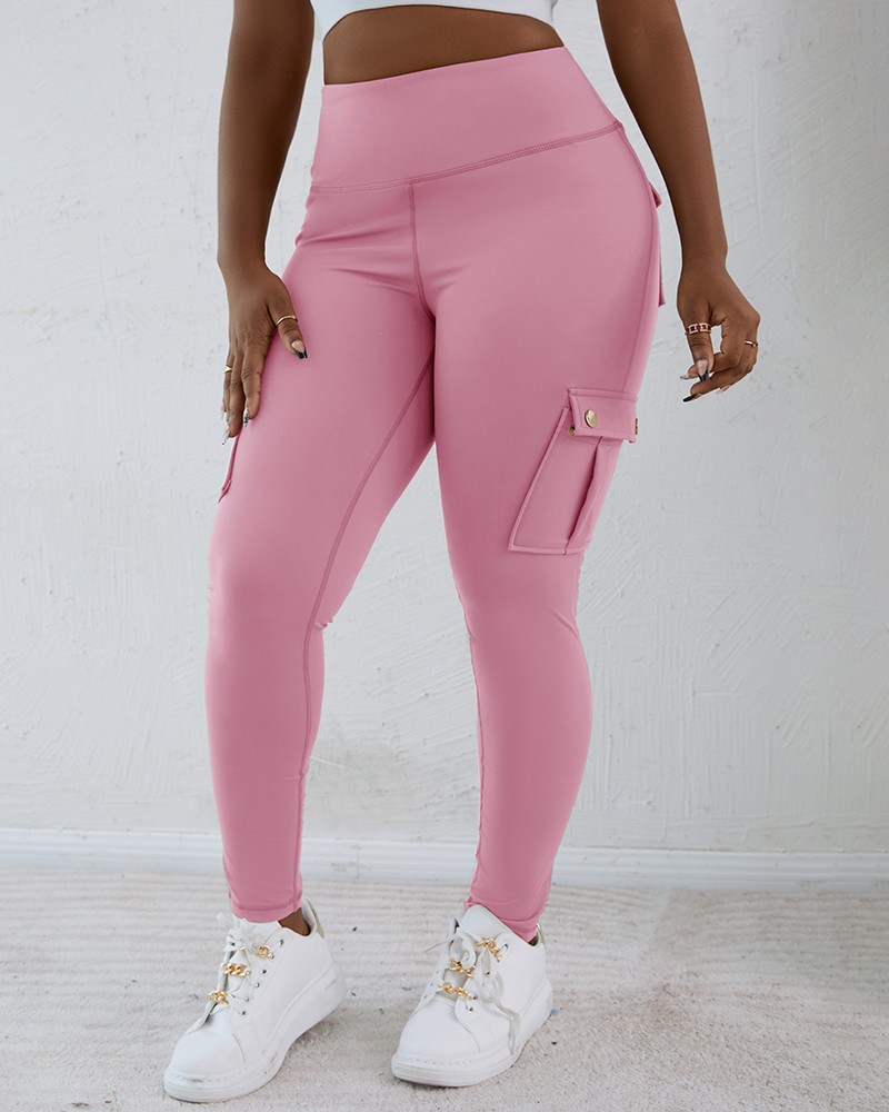 Pocket Design Butt Lifting Active Pants (Buy 2 Free Shipping)