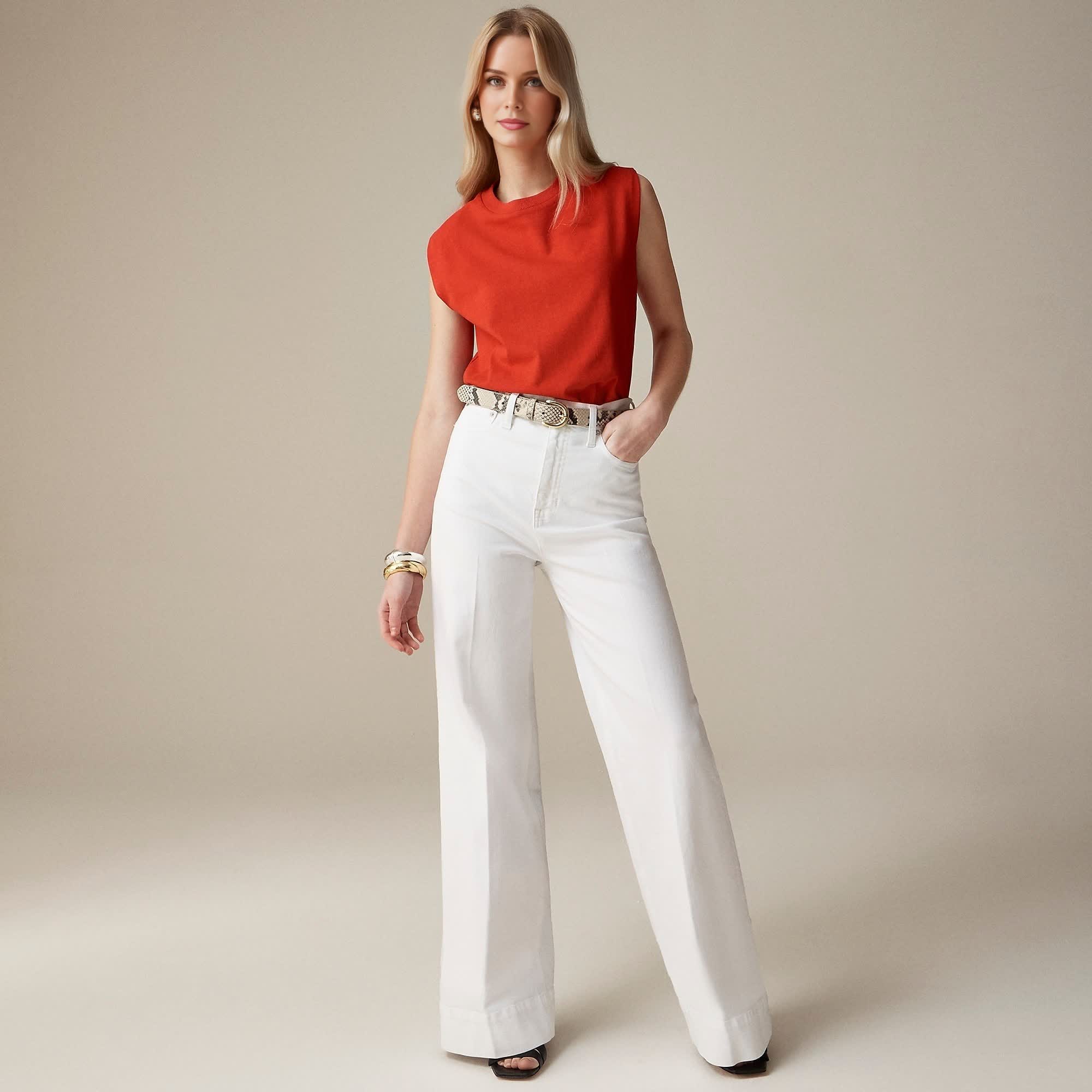 Wide Leg Denim Trouser (Buy 2 Free Shipping)