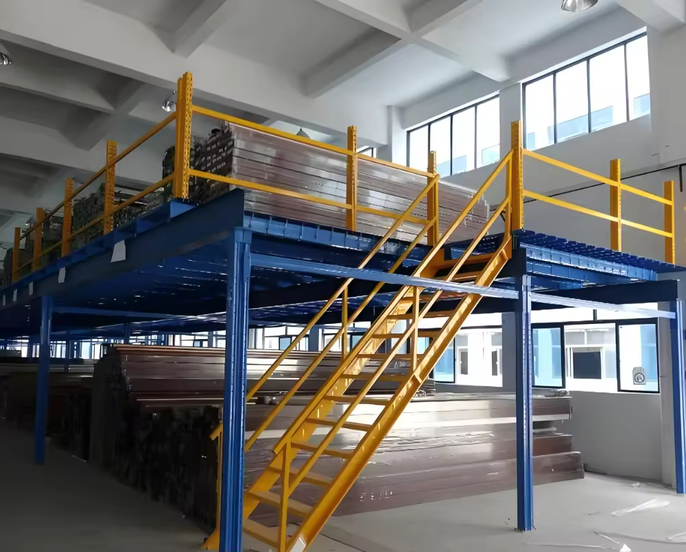 Platform mezzanine racking