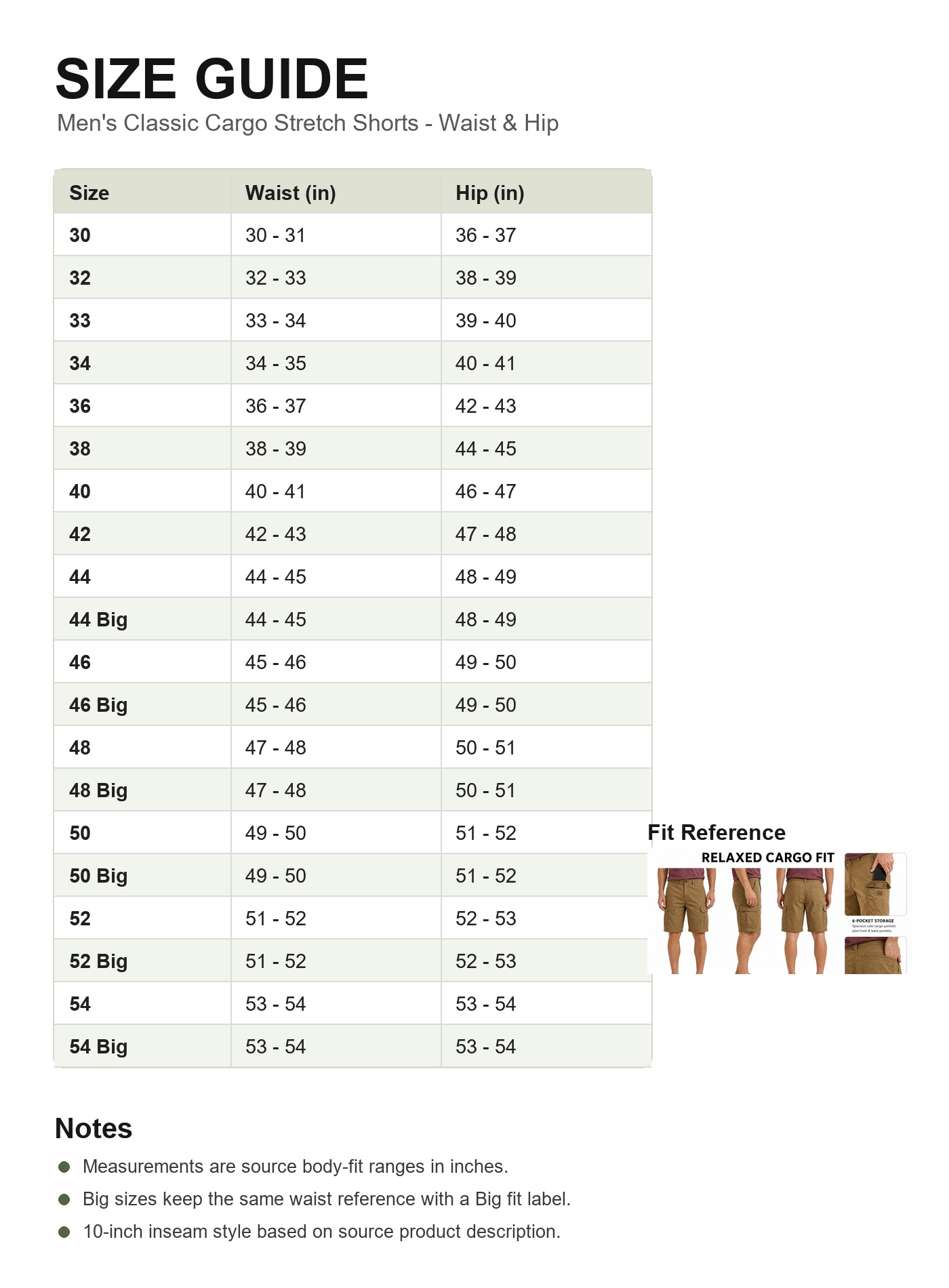 Men's Classic Cargo Stretch Shorts 8-Pack Mixed Color Set - 6