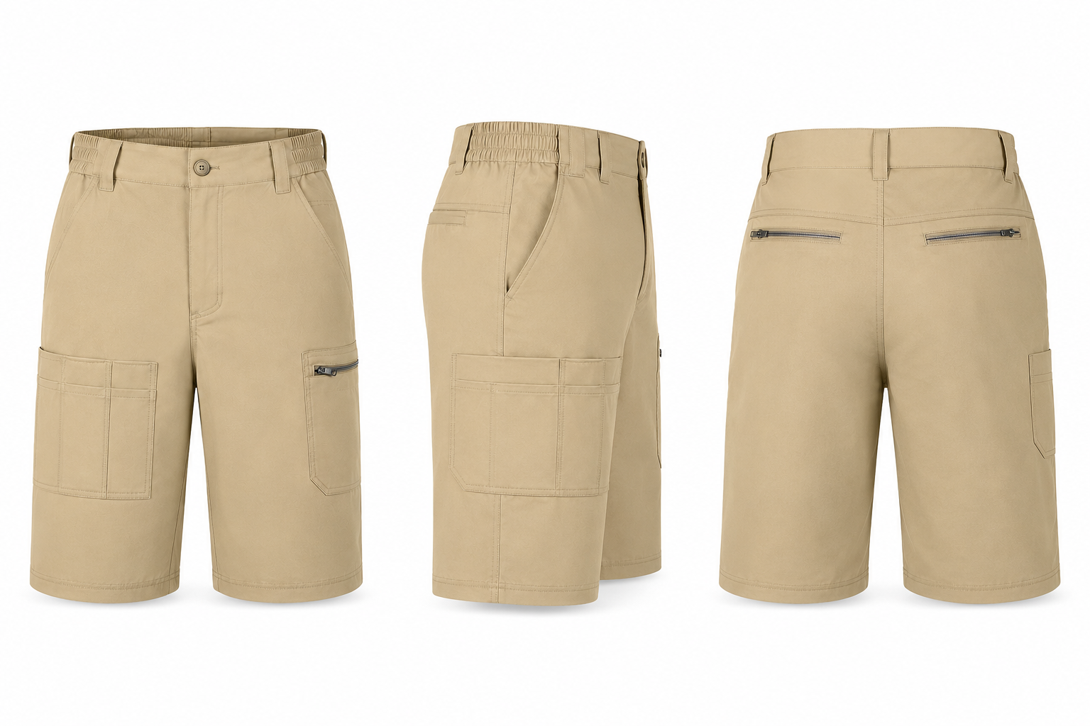 Men's Quick-Dry Fishing Cargo Shorts 7-Pack