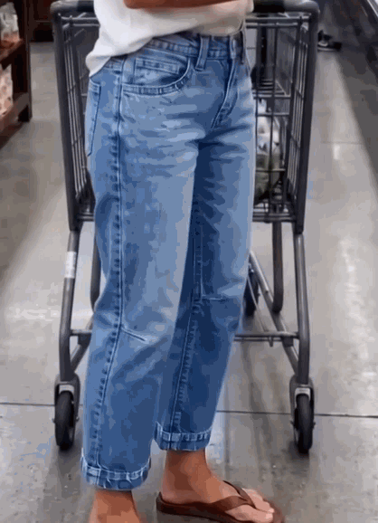 Mid-Rise Straight-Leg Cropped Jeans ? 8-Pack