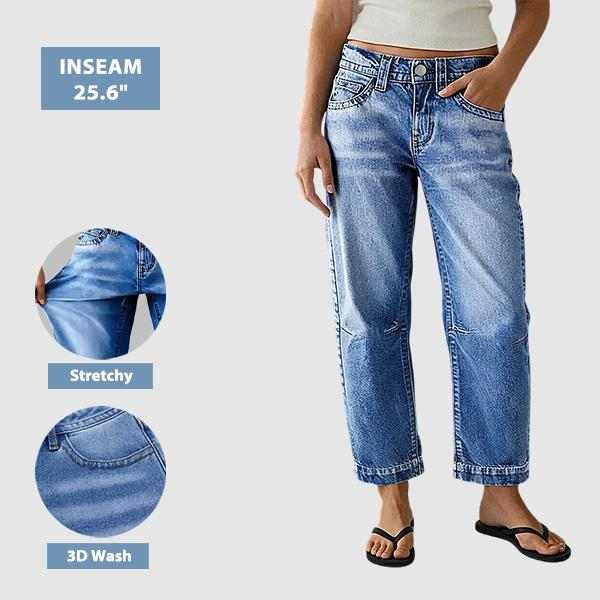 Mid-Rise Straight-Leg Cropped Jeans ? 8-Pack