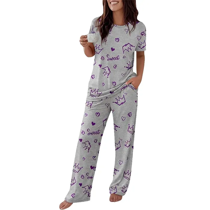 16-PACK ONLY $39.99 Women's Soft Stretch 2-Piece Pajama Set