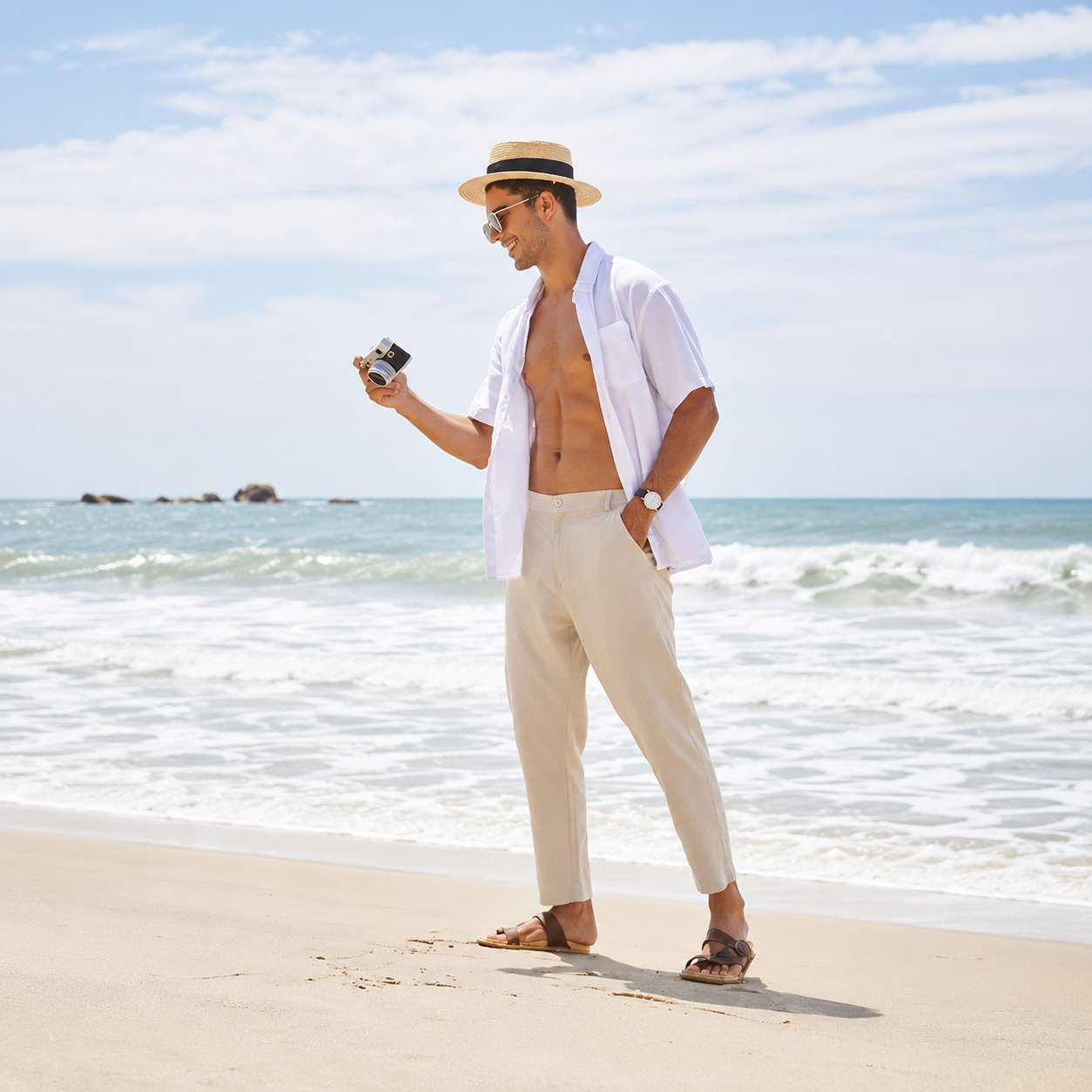 Men's Lightweight Cotton Linen Pants