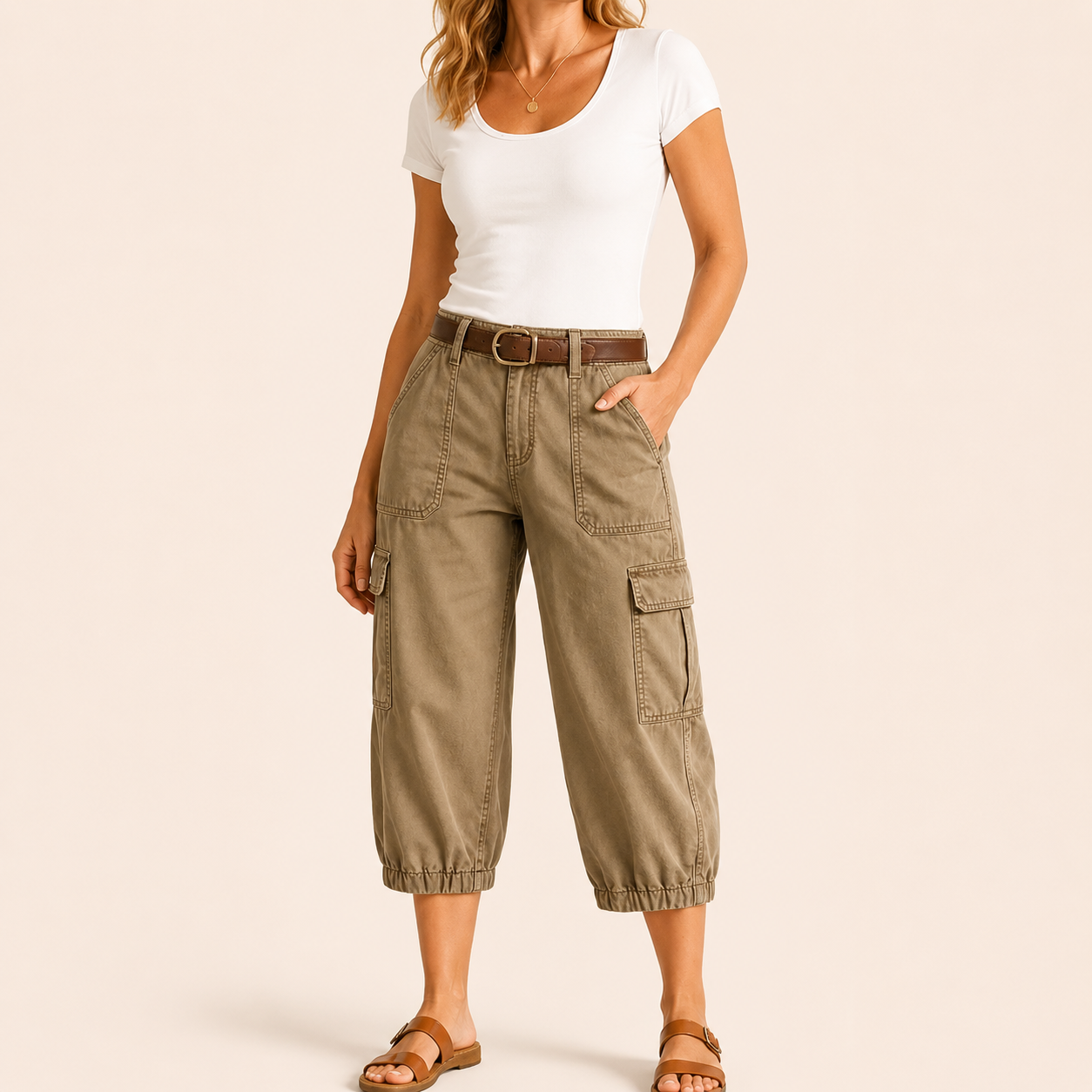 20Pack for $30?Women's Relaxed Cargo Capri Pants
