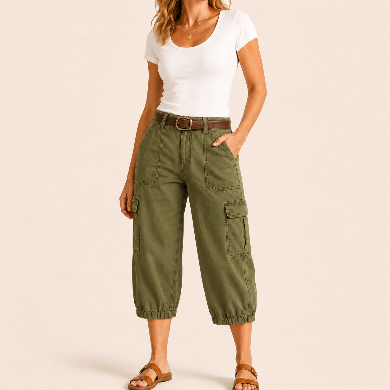 20Pack for $30?Women's Relaxed Cargo Capri Pants