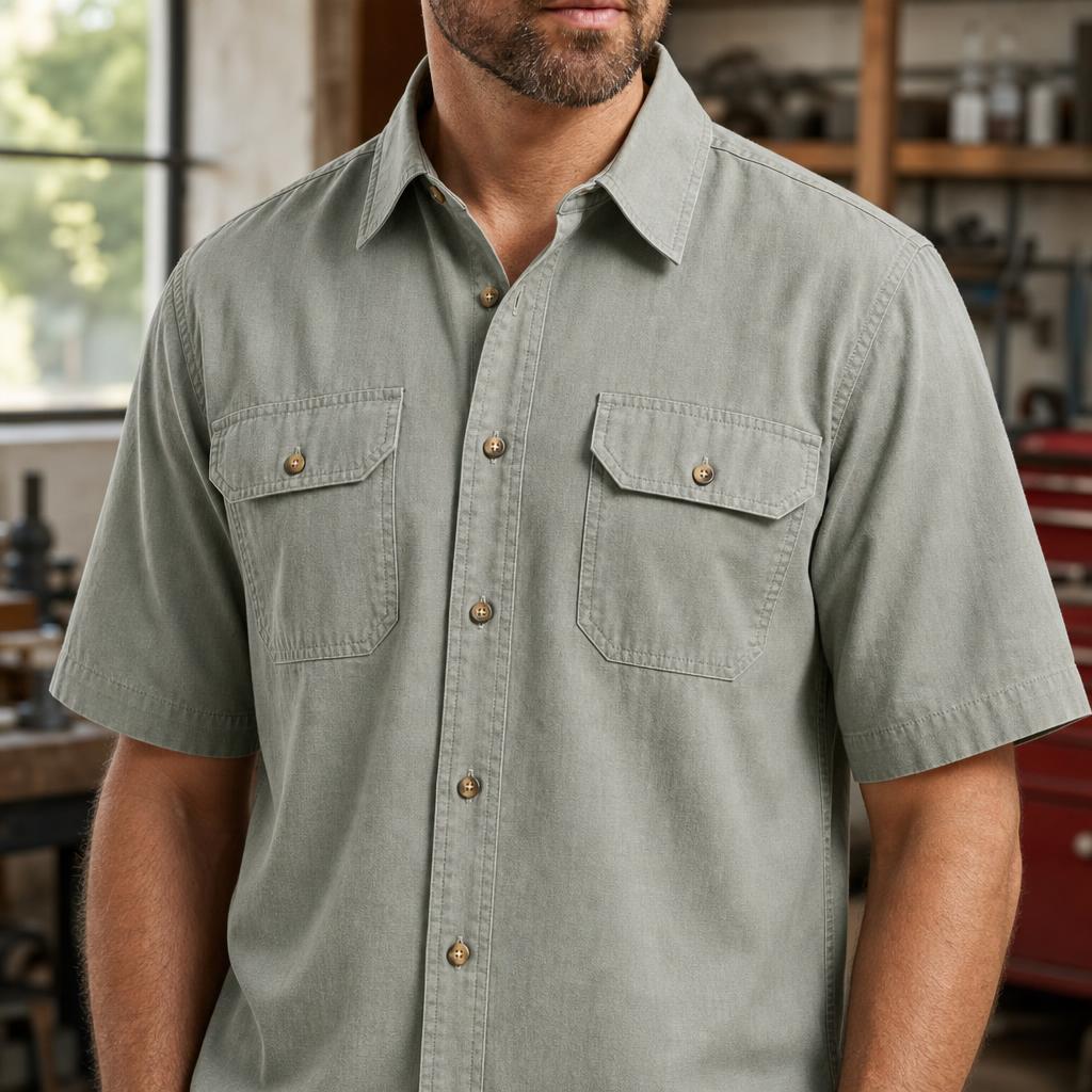 10 Packs for $34.99?- Men's Short Sleeve Utility Work Shirt