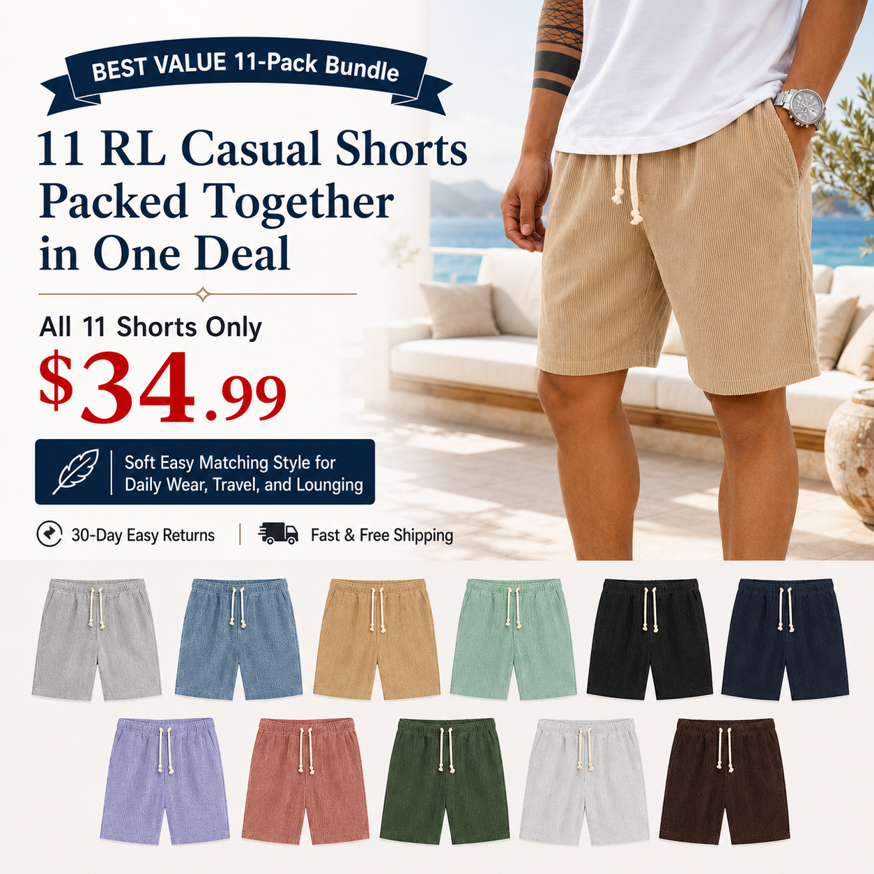 RL Casual Shorts