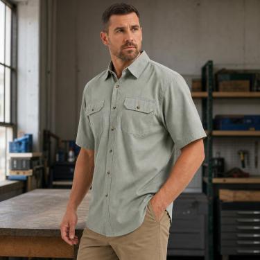 10-Pack Men's Short Sleeve Utility Shirts $34.99