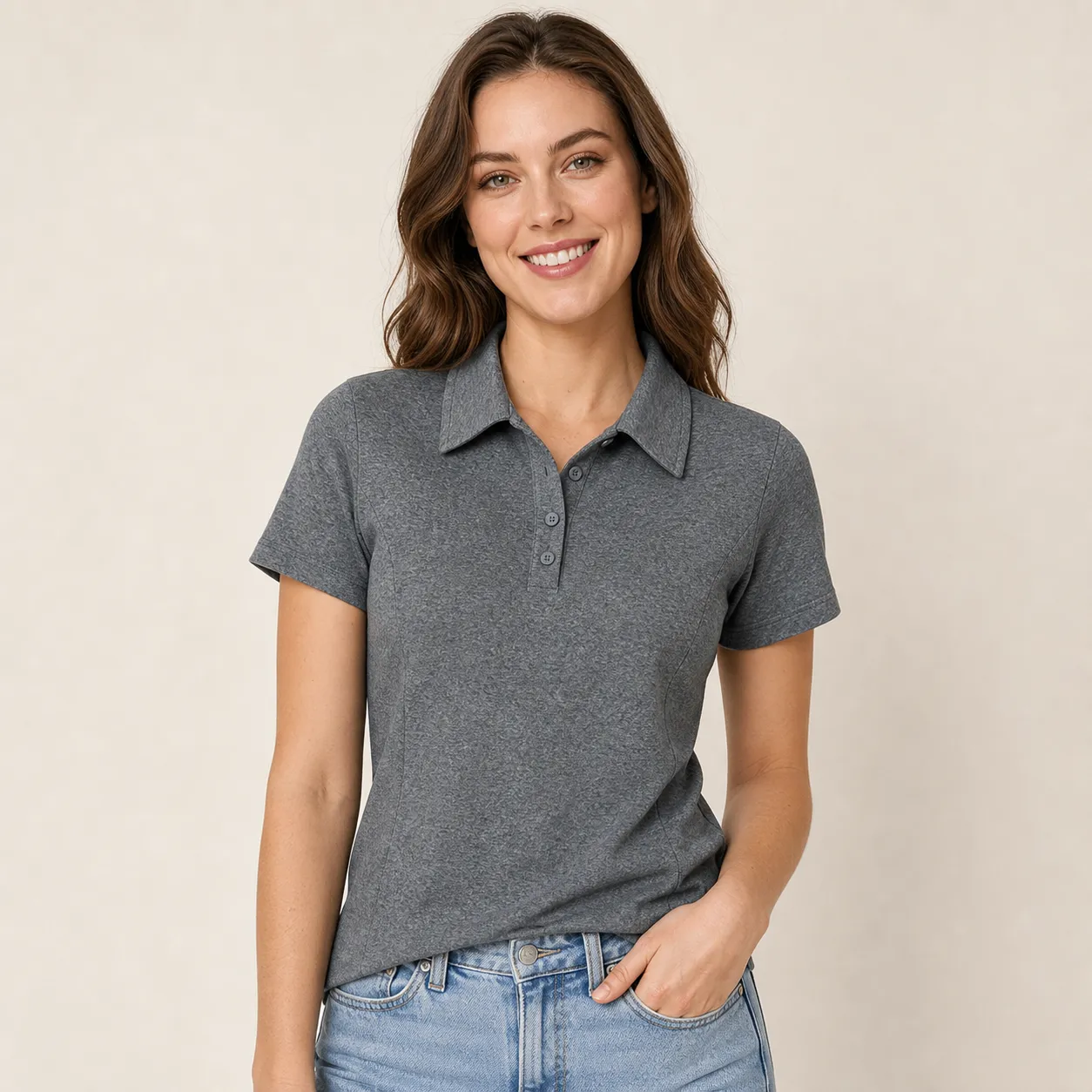 ⚡10-Pack for $28⚡Women's Short Sleeve Polo Shirt
