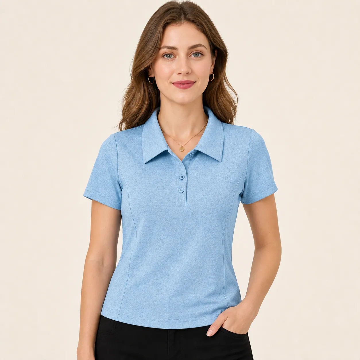 ⚡10-Pack for $28⚡Women's Short Sleeve Polo Shirt