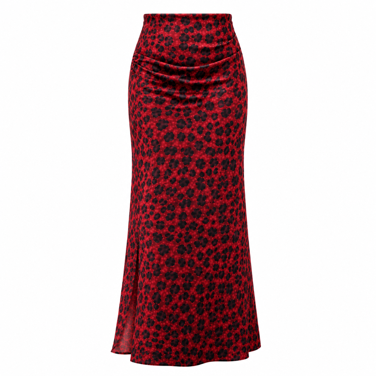 Flash Sale Women's High Waisted Leopard Print Mesh Long Skirt 8 Pack - white_bg