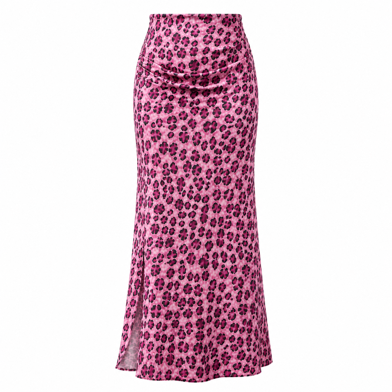 Flash Sale Women's High Waisted Leopard Print Mesh Long Skirt 8 Pack - white_bg