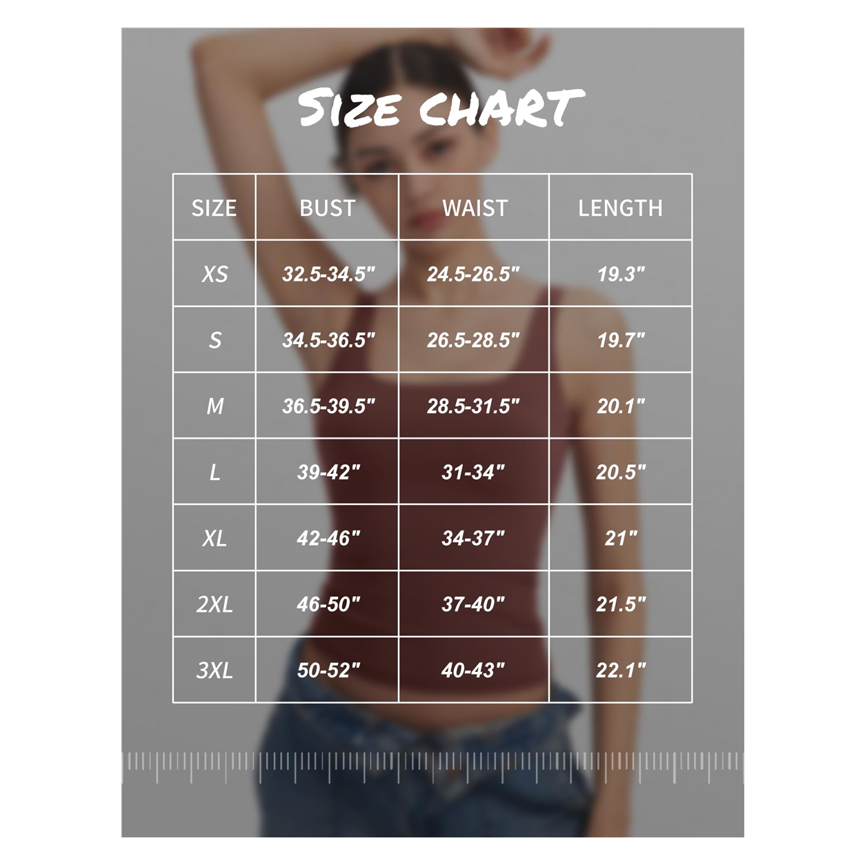 Flash Sale Women's Square Neck Tank Top, Wide Strap Buttery Soft Cami, Double Layer Stretchy Top, Comfortable Everyday Essential summerwins 8 Pack - size_chart