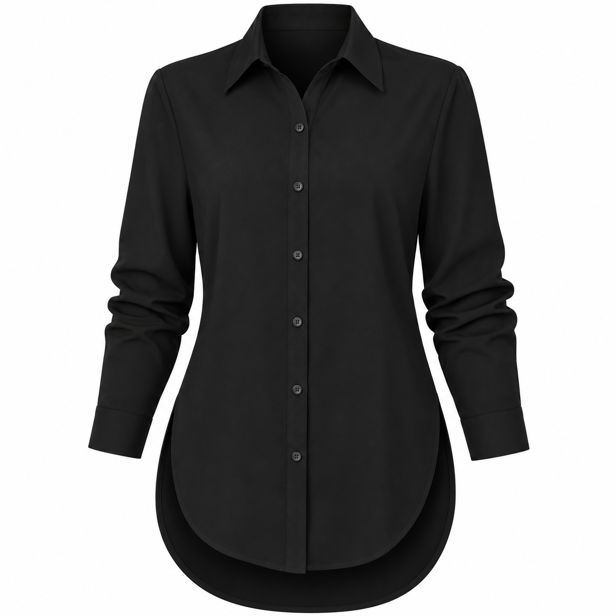 Flash Sale Women's Long Sleeve Shirt, Fitted Outer Shell, Moderate Fabric Thickness, Casual Style, Spring & Fall Wear 8 Pack - white_bg
