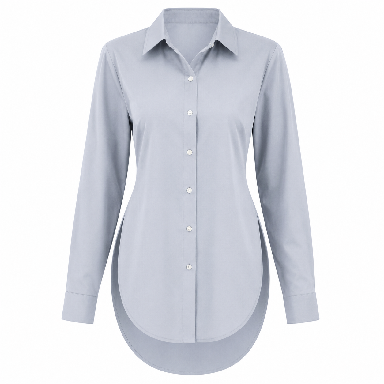 Flash Sale Women's Long Sleeve Shirt, Fitted Outer Shell, Moderate Fabric Thickness, Casual Style, Spring & Fall Wear 8 Pack - white_bg