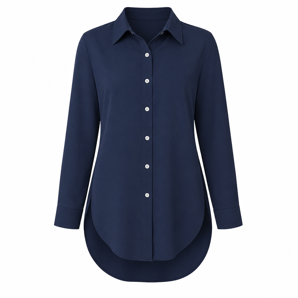 Flash Sale Women's Long Sleeve Shirt, Fitted Outer Shell, Moderate Fabric Thickness, Casual Style, Spring & Fall Wear 8 Pack - white_bg