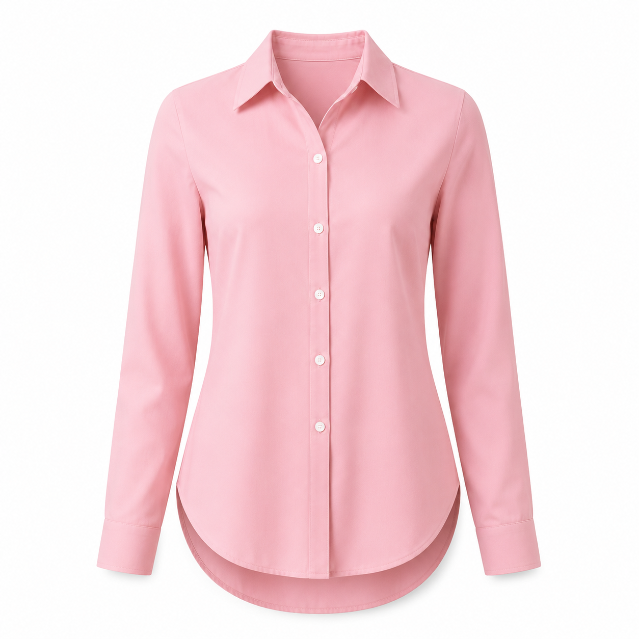 Flash Sale Women's Long Sleeve Shirt, Fitted Outer Shell, Moderate Fabric Thickness, Casual Style, Spring & Fall Wear 8 Pack - white_bg