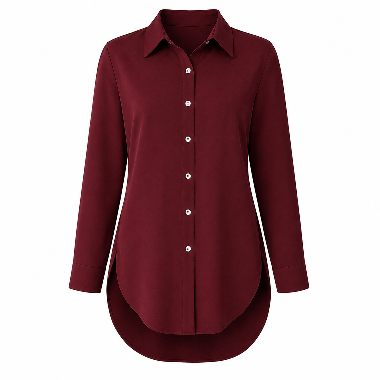 Flash Sale Women's Long Sleeve Shirt, Fitted Outer Shell, Moderate Fabric Thickness, Casual Style, Spring & Fall Wear 8 Pack - white_bg