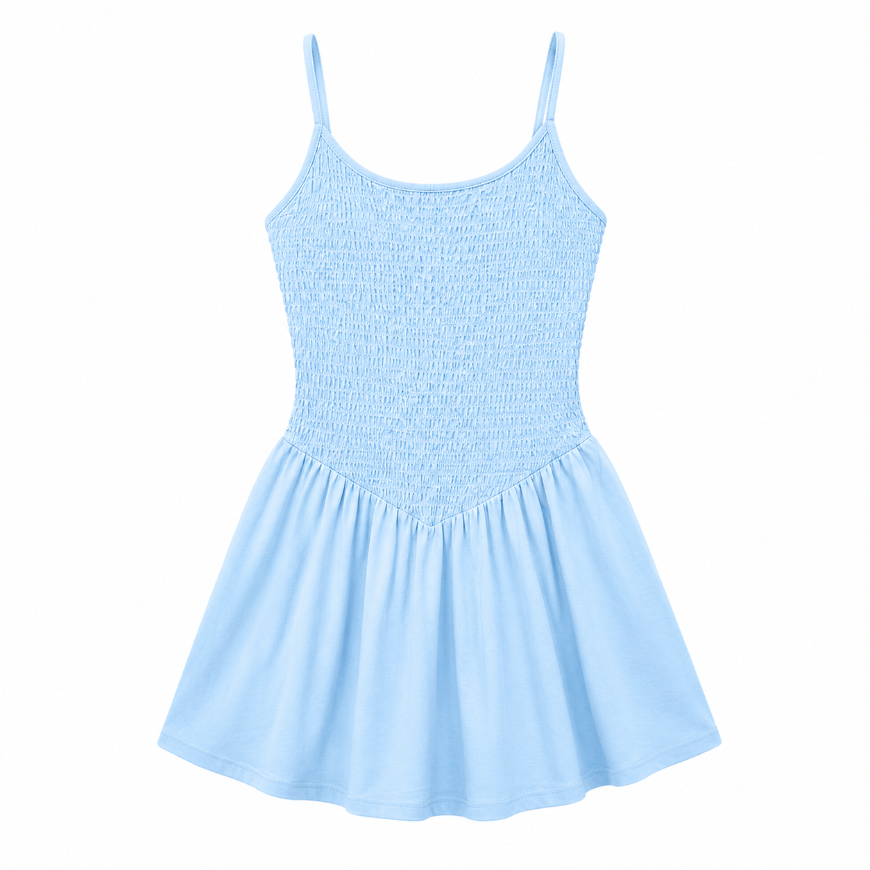 Flash Sale Women's Drop Waist Smocked Active Dress 8 Pack - 2332 p002 08 white bg