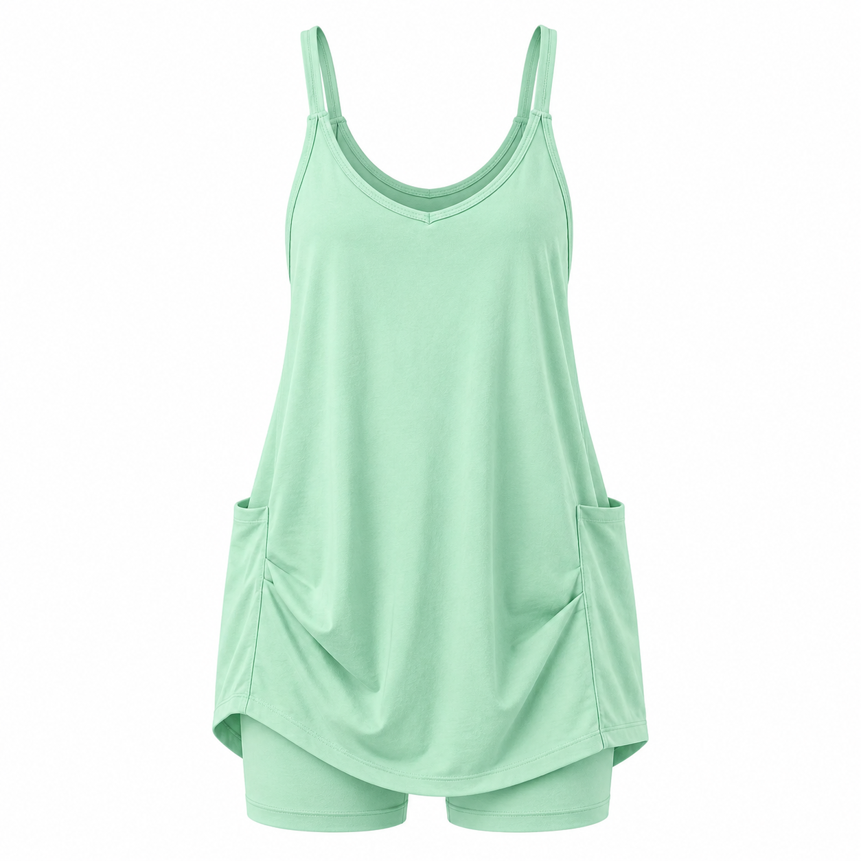 Flash Sale Women's Summer Sleeveless Mini Dress with Pockets 8 Pack - white_bg