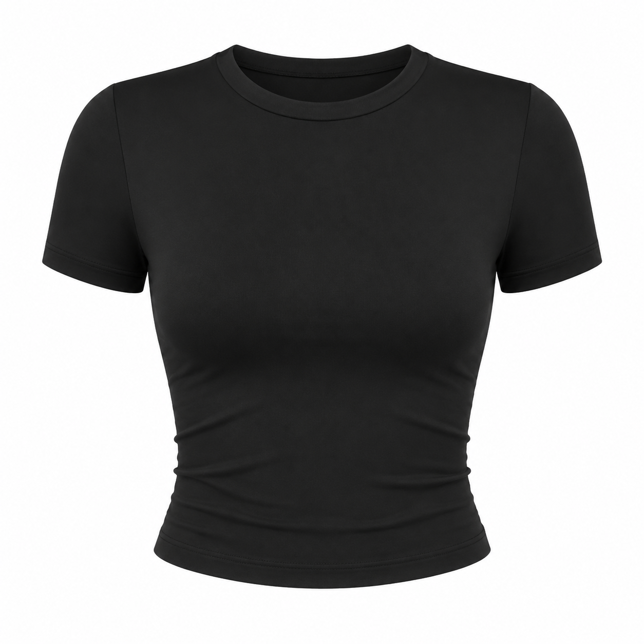 Flash Sale Women's 3-Piece Slim-Fit Crop T-Shirt Matching Tops Set 8 Pack - white_bg